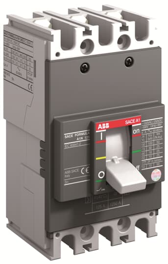A1C 125 TMF 80-800 3p F F (MCCB, 80AT/125AF, 3P, 25 kA, FIXED THERM. MAGNET. TRIP UNIT)
