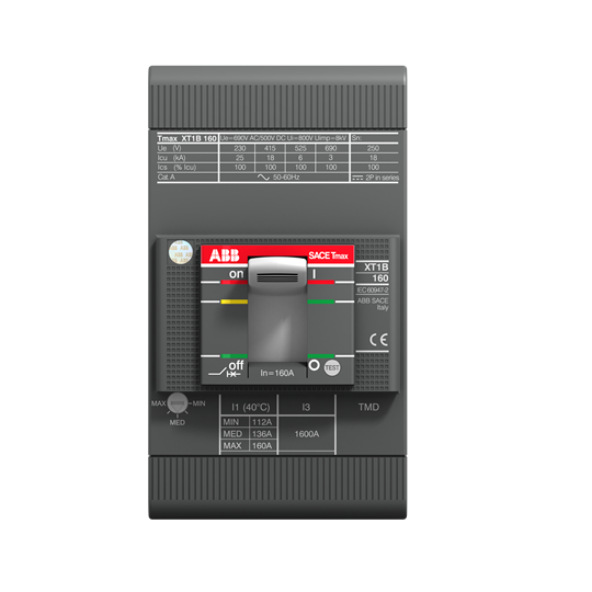 XT1N 160 TMD 80-800 3p F F (MCCB, 80AT/160AF, 3P, 36 kA, THERM. MAGNET. TRIP UNIT)