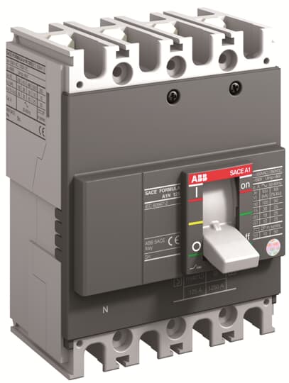 A1N 125 TMF 40-400 4p F F (MCCB, 40AT/125AF, 4P, 36 kA, FIXED THERM. MAGNET. TRIP UNIT)