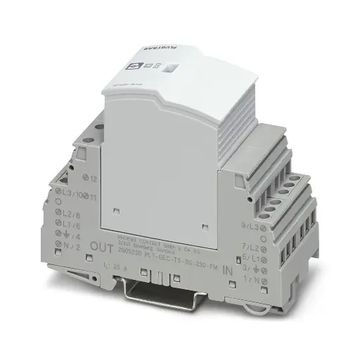 [2905230] SPD, 4P, 3KA, PLT-SEC-T3-3S-230-FM - Type 3, Phoenix Contact